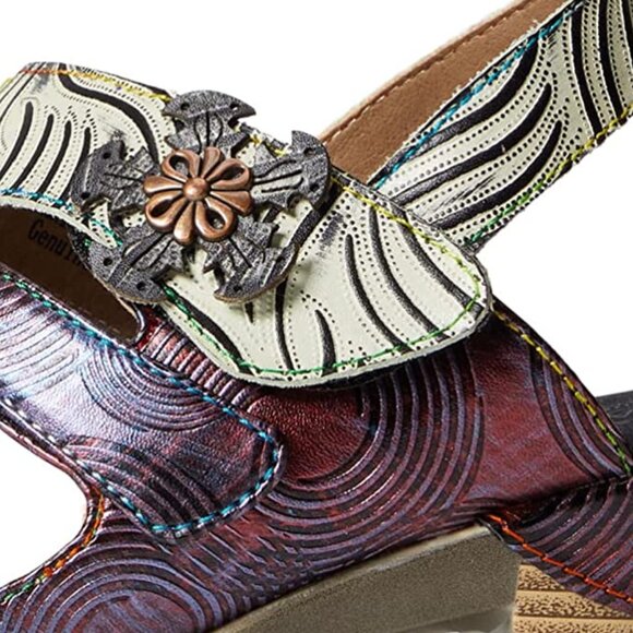 NEW L'Artiste Purple of SPRING STEP Heels for Women adjustable Modern sandal - Picture 3 of 9